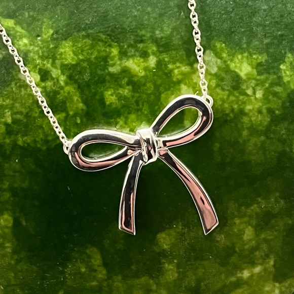 Tiffany & Co. Jewelry - Tiffany & Co. Silver Large Bow Necklace